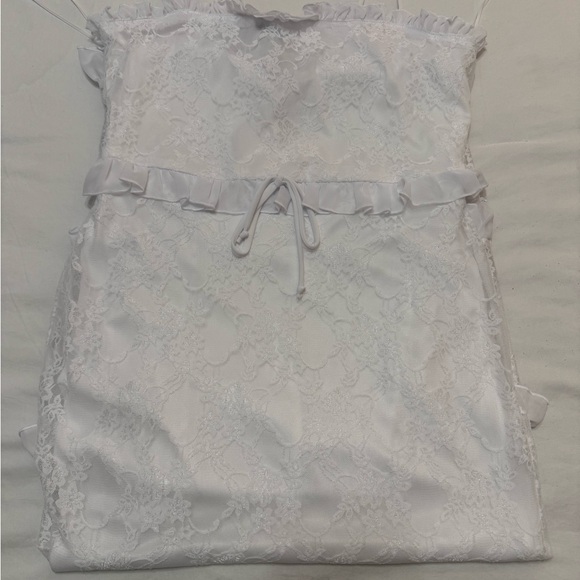 Bebe Smock Ruffle Maxi Dress - Picture 11 of 11